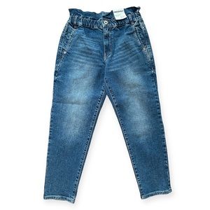 American Rag Womens Sculpt Stretch Blue Denim PaperBag Waist High-Rise Jeans NWT